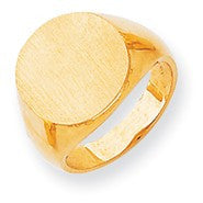 14k Yellow Gold Signet Ring