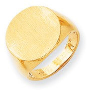 14k Yellow Gold Men's Signet Ring