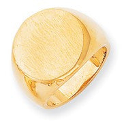 14k Yellow Gold Men's Signet Ring