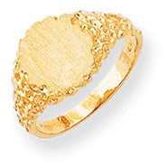 14k Yellow Gold Signet Ring