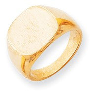 14k Yellow Gold Men's Signet Ring