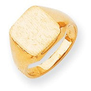 14k Yellow Gold Signet Ring