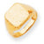 14k Yellow Gold Signet Ring