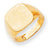 14k Yellow Gold Men's Signet Ring