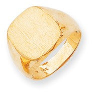 14k Yellow Gold Men's Signet Ring