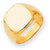 14k Yellow Gold Men's Signet Ring