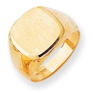 14k Yellow Gold Men's Signet Ring