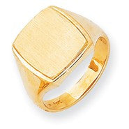 14k Yellow Gold Men's Signet Ring