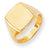 14k Yellow Gold Men's Signet Ring