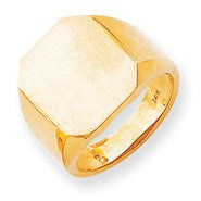 14k Yellow Gold Men's Signet Ring