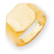 14k Yellow Gold Signet Ring