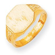 14k Yellow Gold Signet Ring