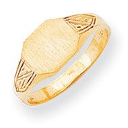 14k Yellow Gold Signet Ring