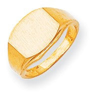 14k Yellow Gold Signet Ring