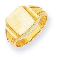 14k Yellow Gold Signet Ring