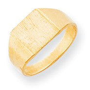 14k Yellow Gold Signet Ring