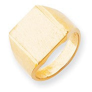 14k Yellow Gold Men's Signet Ring