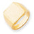 14k Yellow Gold Men's Signet Ring