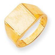 14k Yellow Gold Signet Ring