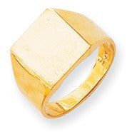 14k Yellow Gold Men's Signet Ring