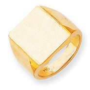 14k Yellow Gold Men's Signet Ring