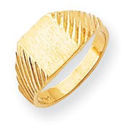 14k Yellow Gold Signet Ring