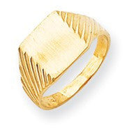 14k Yellow Gold Signet Ring