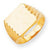 14k Yellow Gold Men's Signet Ring