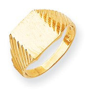 14k Yellow Gold Signet Ring