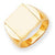 14k Yellow Gold Men's Signet Ring