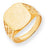 14k Yellow Gold Men's Signet Ring