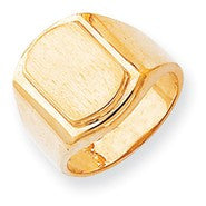 14k Yellow Gold Men's Signet Ring