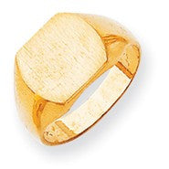 14k Yellow Gold Signet Ring