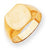 14k Yellow Gold Signet Ring