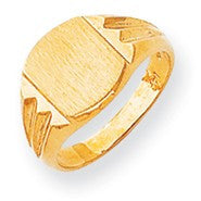 14k Yellow Gold Signet Ring