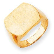 14k Yellow Gold Men's Signet Ring