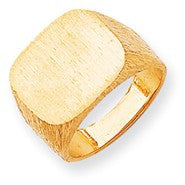 14k Yellow Gold Men's Signet Ring