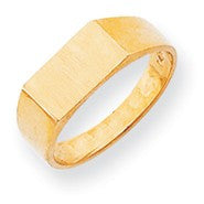 14k Yellow Gold Signet Ring