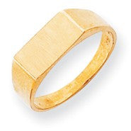 14k Yellow Gold Signet Ring