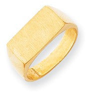 14k Yellow Gold Men's Signet Ring