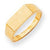 14k Yellow Gold Signet Ring