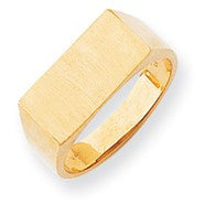 14k Yellow Gold Men's Signet Ring