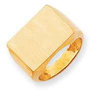 14k Yellow Gold Men's Signet Ring