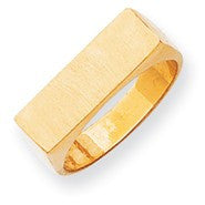 14k Yellow Gold Men's Signet Ring