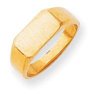 14k Yellow Gold Signet Ring