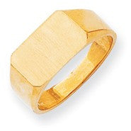 14k Yellow Gold Men's Signet Ring