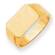 14k Yellow Gold Men's Signet Ring