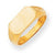 14k Yellow Gold Signet Ring