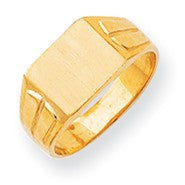 14k Yellow Gold Signet Ring