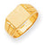 14k Yellow Gold Signet Ring